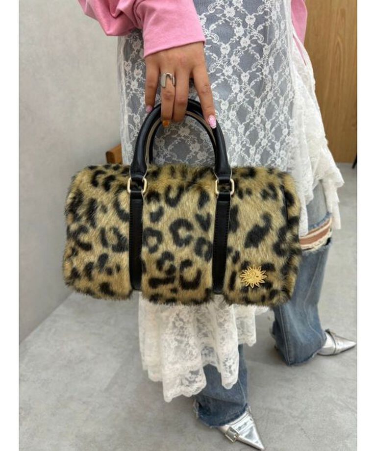 EVRIS「フェイクファーボストンBAG」|ボストンバッグ|