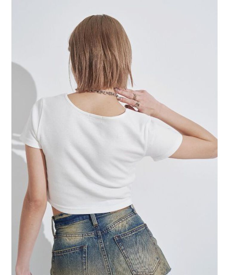 EVRIS「BASICシンプルショートTシャツ」|Tシャツ・カットソー|
