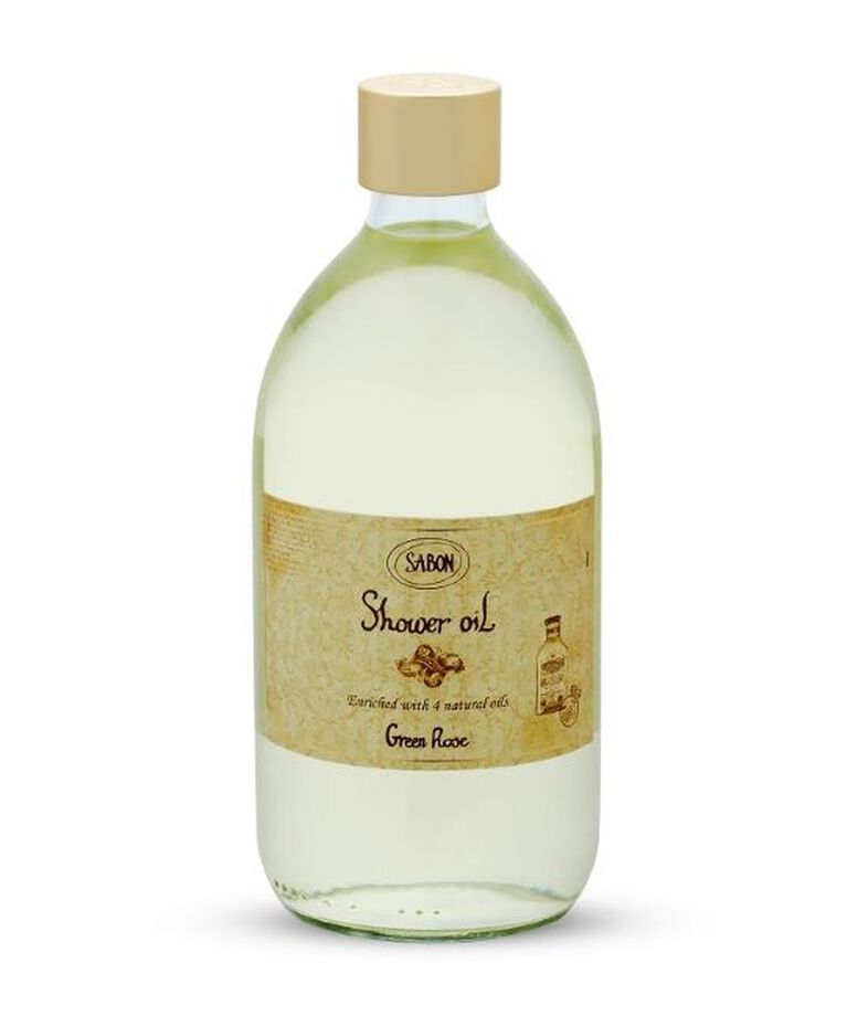 SABON「ｼｬﾜｰｵｲﾙ N ﾊﾟﾁｭﾘ･ﾗﾍﾞﾝﾀﾞｰ･ﾊﾞﾆﾗ(500mL)」|ボディクレンジング|グリーン・ローズ