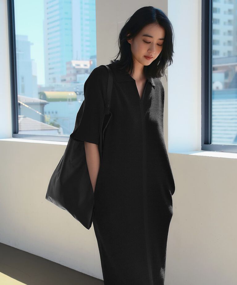 STYLE DELI「Softy Cotton／ワッフル編みスキッパーワンピース」|ワンピース|