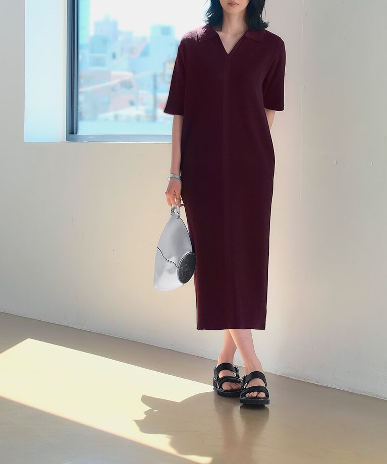 STYLE DELI「Softy Cotton／ワッフル編みスキッパーワンピース」|ワンピース|
