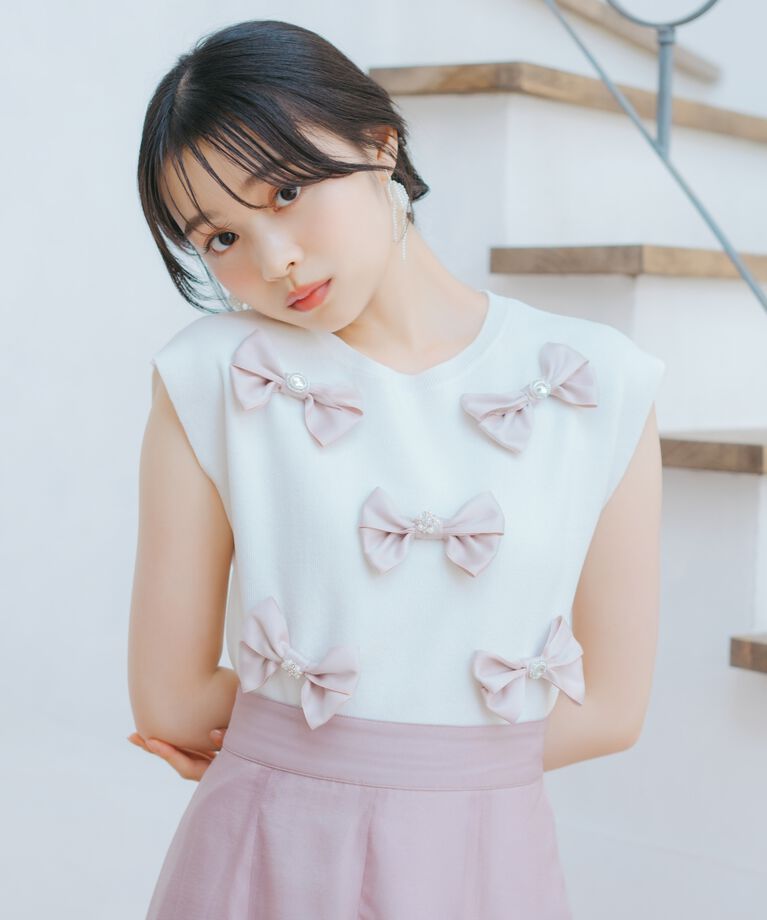 WILLSELECTION「ランダムサテンリボンプルオーバー」|Tシャツ・カットソー|