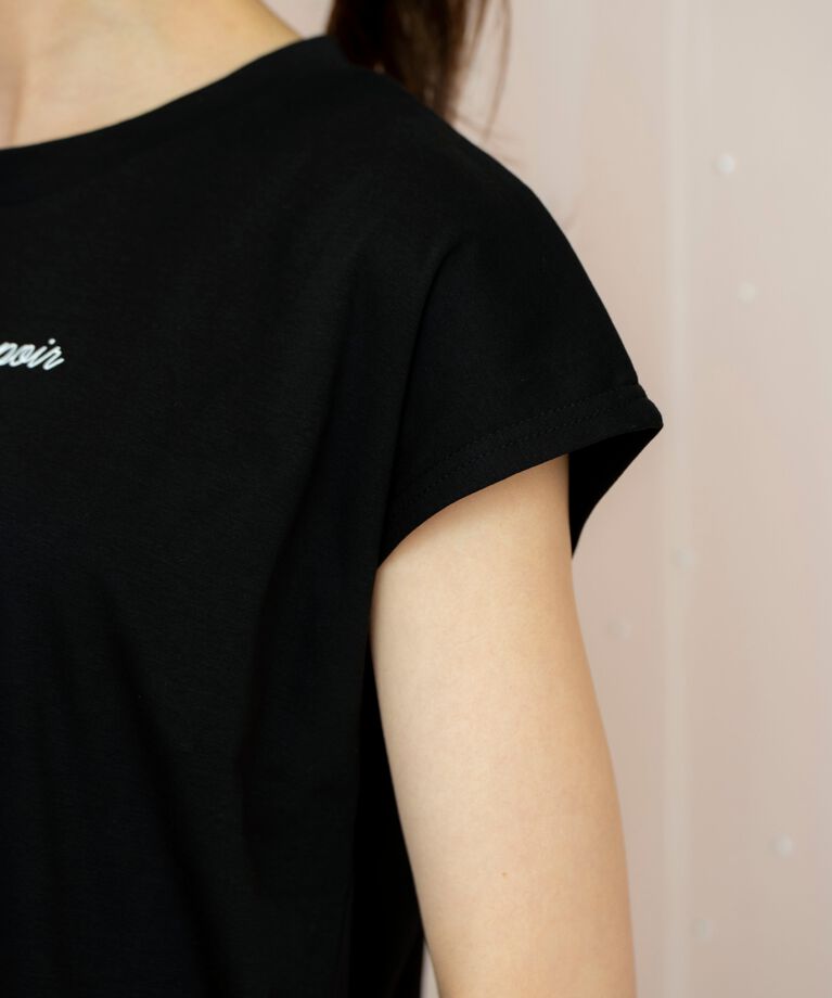 WILLSELECTION「バックリボンフレンチスリーブロゴTシャツ」|Tシャツ・カットソー|