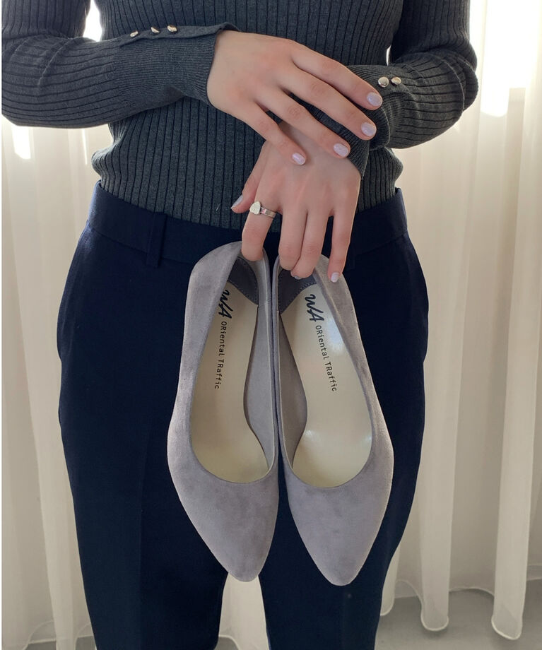 ORiental TRaffic「【WEB限定】ミドルヒールパンプス/R-4008 パンプス 履きやすい」|パンプス|GREY