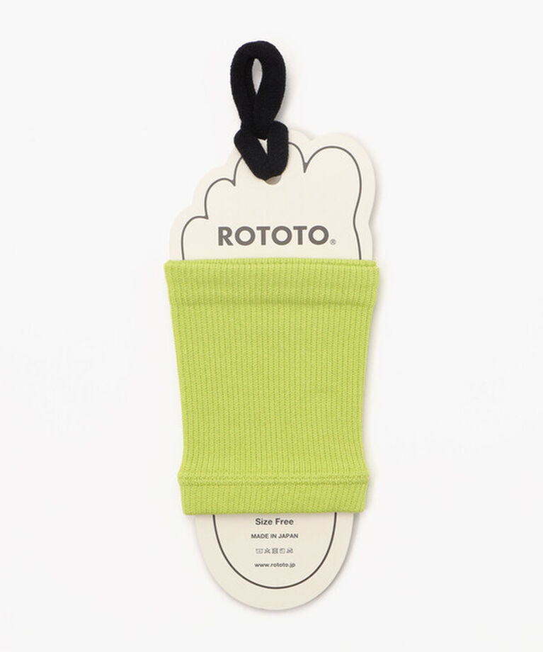 ROTOTO「【ロトト】フットバンド/ライム ポリエステル リサイクルコットン/ソックス」|ソックス|グリーン系その他