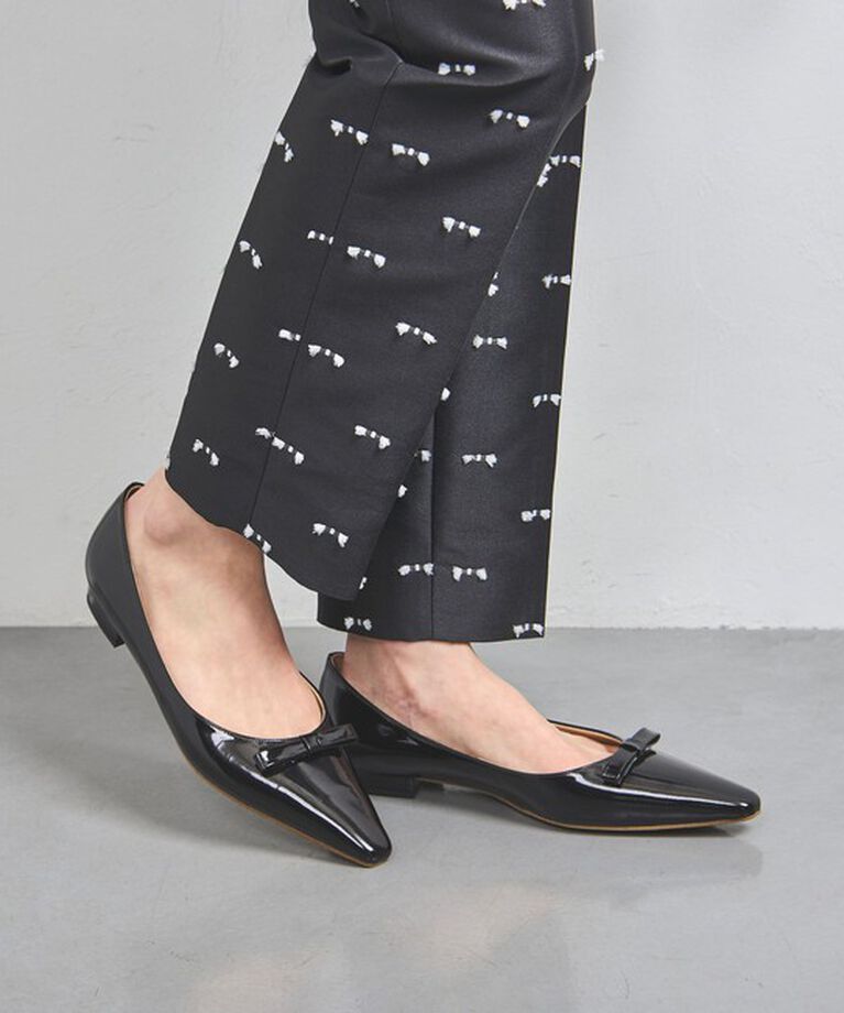 UNITED ARROWS「ポインテッド リボン パンプス」|パンプス|