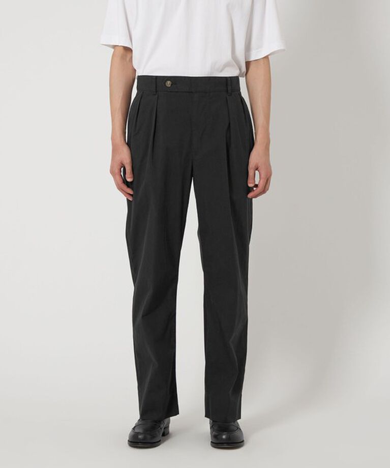 UNITED ARROWS「ツイル ピーチスキン 2プリーツ チノパンツ」|チノ|