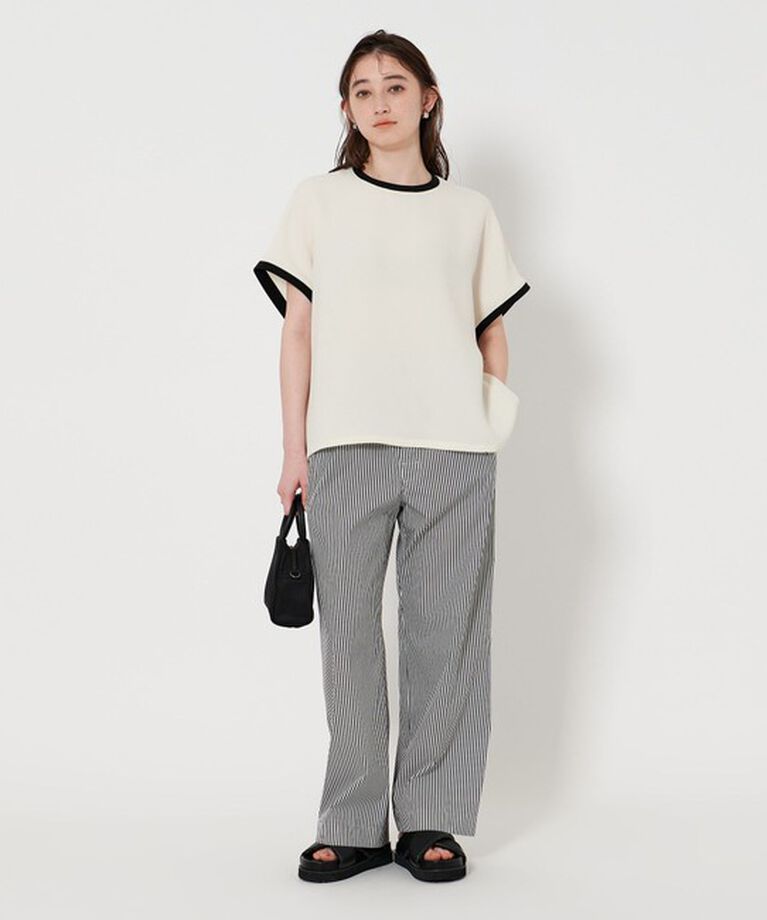 UNITED ARROWS「ストライプ タック イージーパンツ」|チノ|