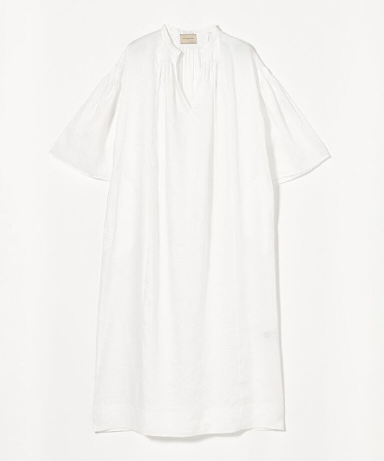 UNITED ARROWS「ラミー ギャザー ボリュームスリーブ ワンピース」|ワンピース|