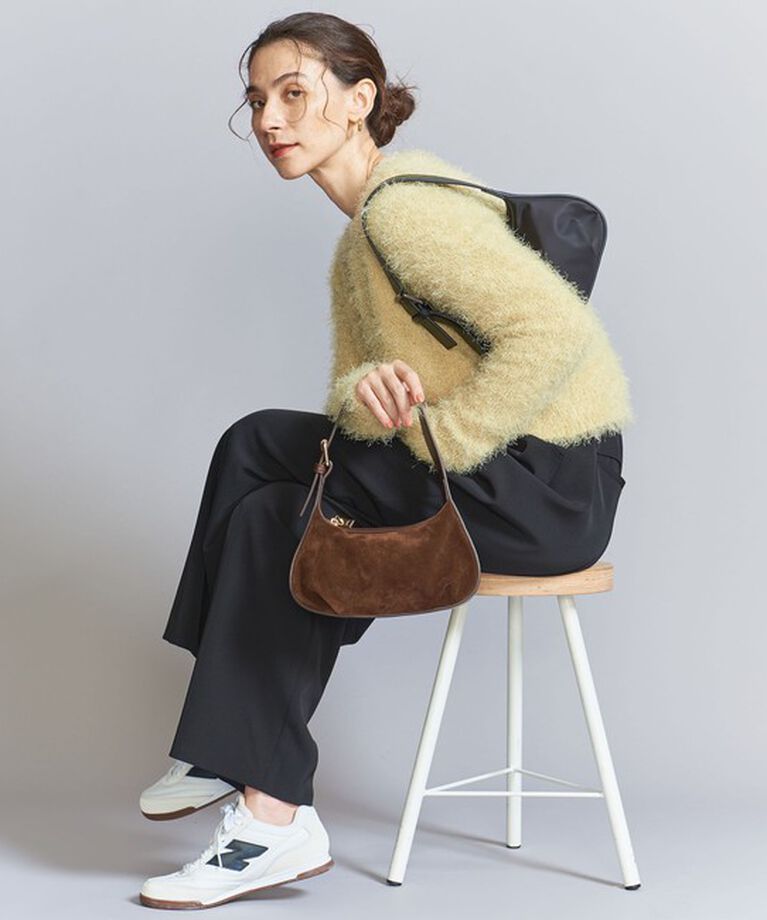 BEAUTY&YOUTH UNITED ARROWS「スエード ムーン ワイドベルト ワンショルダーバッグ」|ショルダー・メッセンジャー|