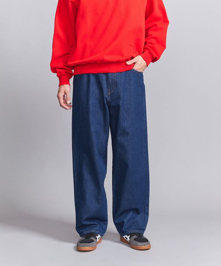 BEAUTY&YOUTH UNITED ARROWS「LIMP バギー デニムパンツ」|チノ|NAVY