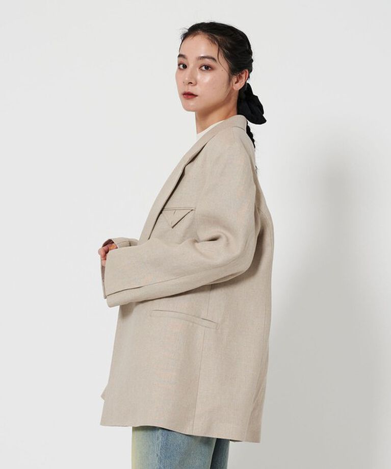 BEAUTY&YOUTH UNITED ARROWS「麻 オーバーサイズ ジャケット」|テーラードジャケット|