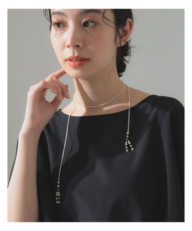 Demi-Luxe BEAMS 「les bon bon / フリンジ ラリエット」|その他|WHITE