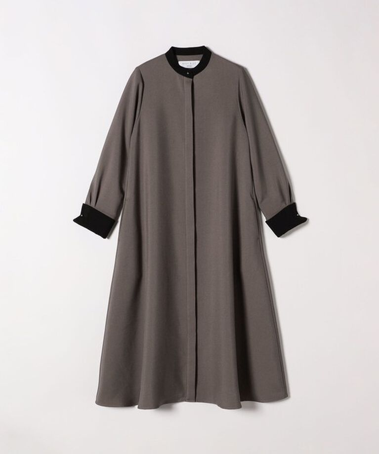 SHIPS any「SHIPS any:〈洗濯機可能〉ダブルクロス Aライン シャツワンピース［NAVY BLUE］」|ワンピース|