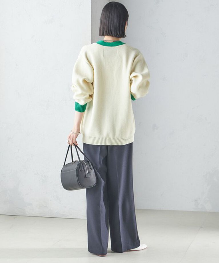 SHIPS for women「〈手洗い可能〉シャーク ツイード タック パンツ」|その他|