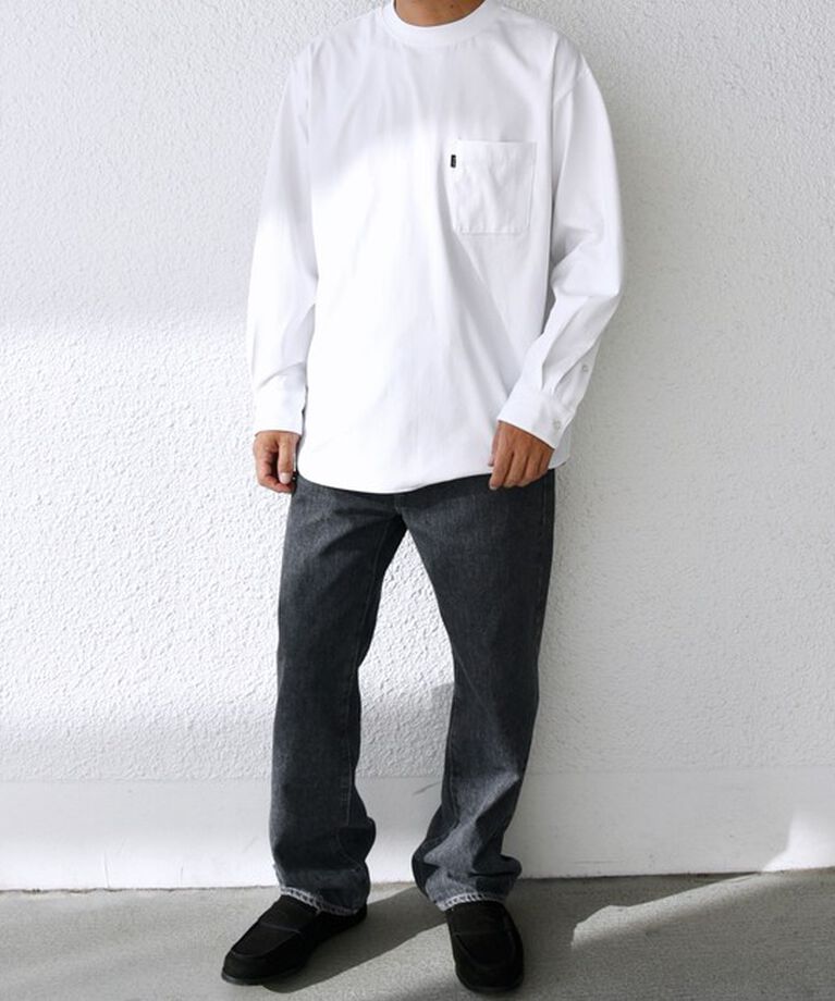 SHIPS any「SHIPS any: SORONA(R) ストレッチ ジャージー ポケット Tシャツ (ロンT)◇」|Tシャツ・カットソー|