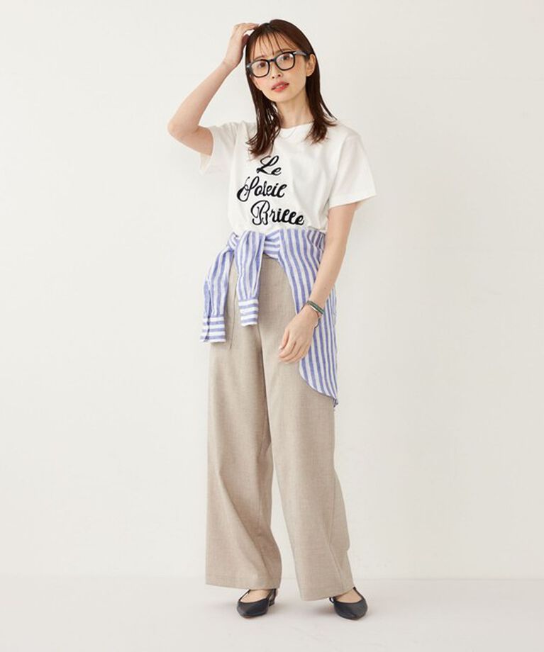 SHIPS Colors 「SHIPS Colors:16-/OE フロッキー ロゴ Tシャツ◇」|Tシャツ・カットソー|