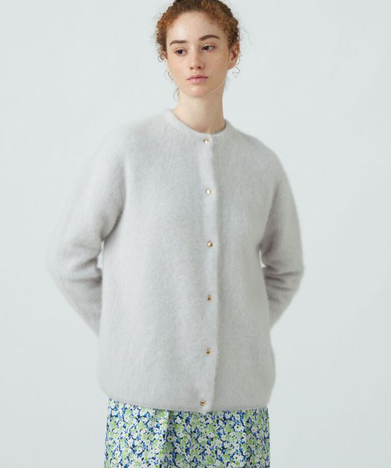 Ballsey「フラッフィーヤーン クルーネックカーディガン」|カーディガン|