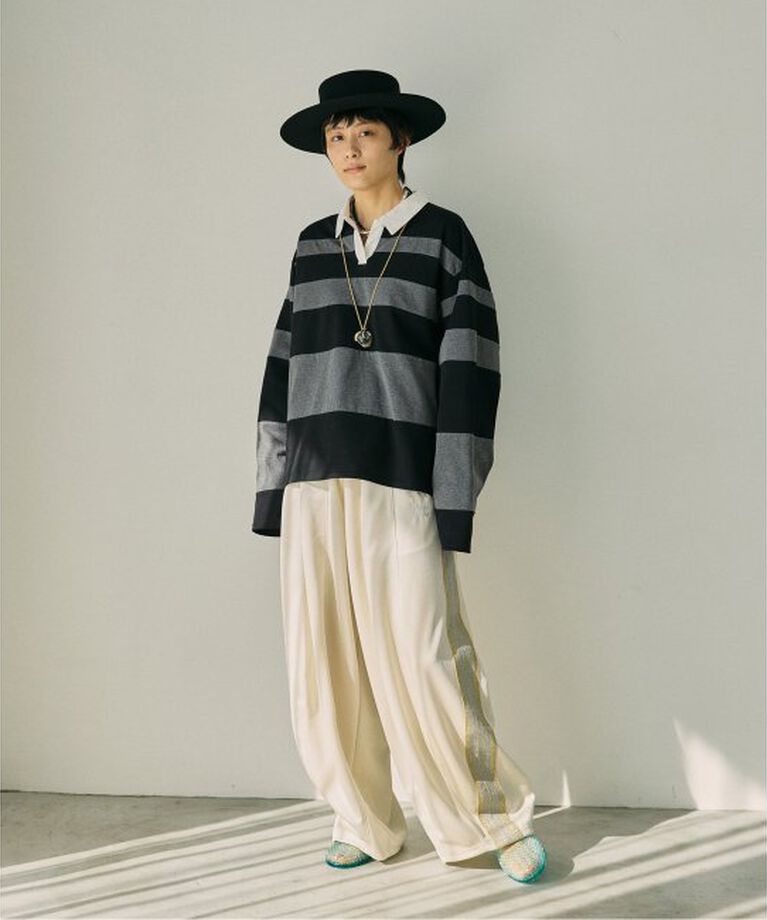  「RANDAM BORDER RUGBY SHIRT：カットソー」|Tシャツ・カットソー|