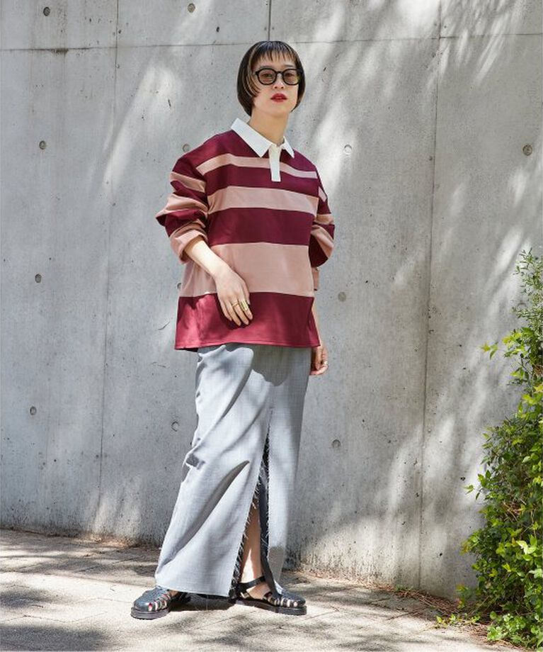  「RANDAM BORDER RUGBY SHIRT：カットソー」|Tシャツ・カットソー|