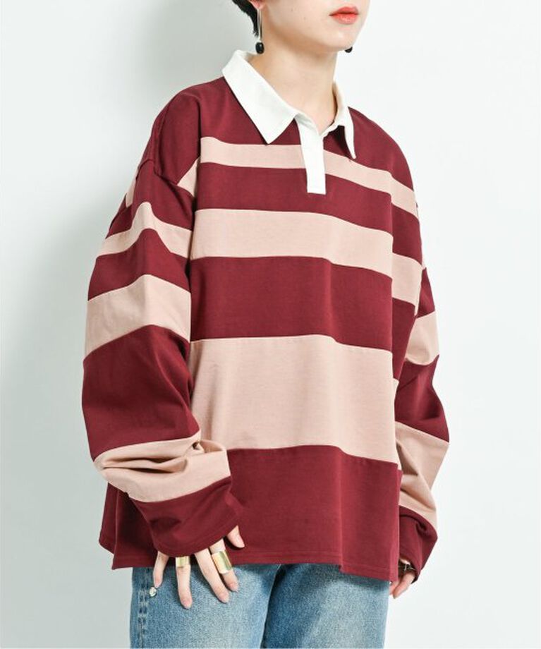  「RANDAM BORDER RUGBY SHIRT：カットソー」|Tシャツ・カットソー|