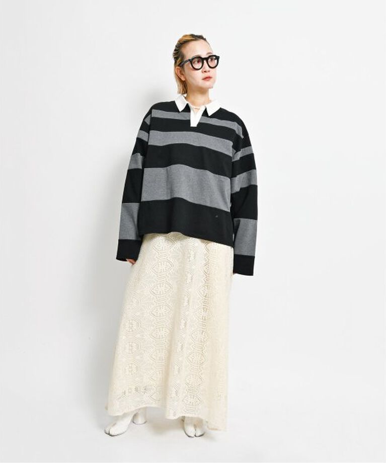  「RANDAM BORDER RUGBY SHIRT：カットソー」|Tシャツ・カットソー|