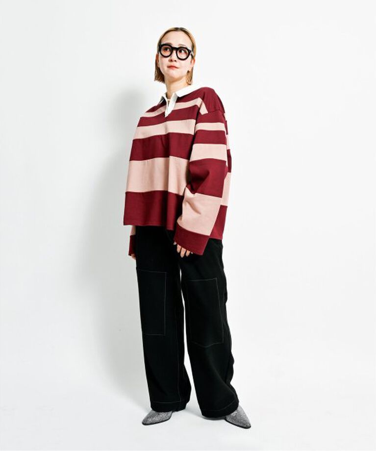  「RANDAM BORDER RUGBY SHIRT：カットソー」|Tシャツ・カットソー|