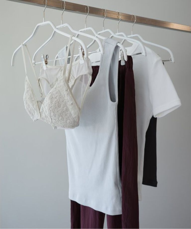 EMILYWEEK「【ROOM】カップ付きリブテレコTシャツ」|インナー|