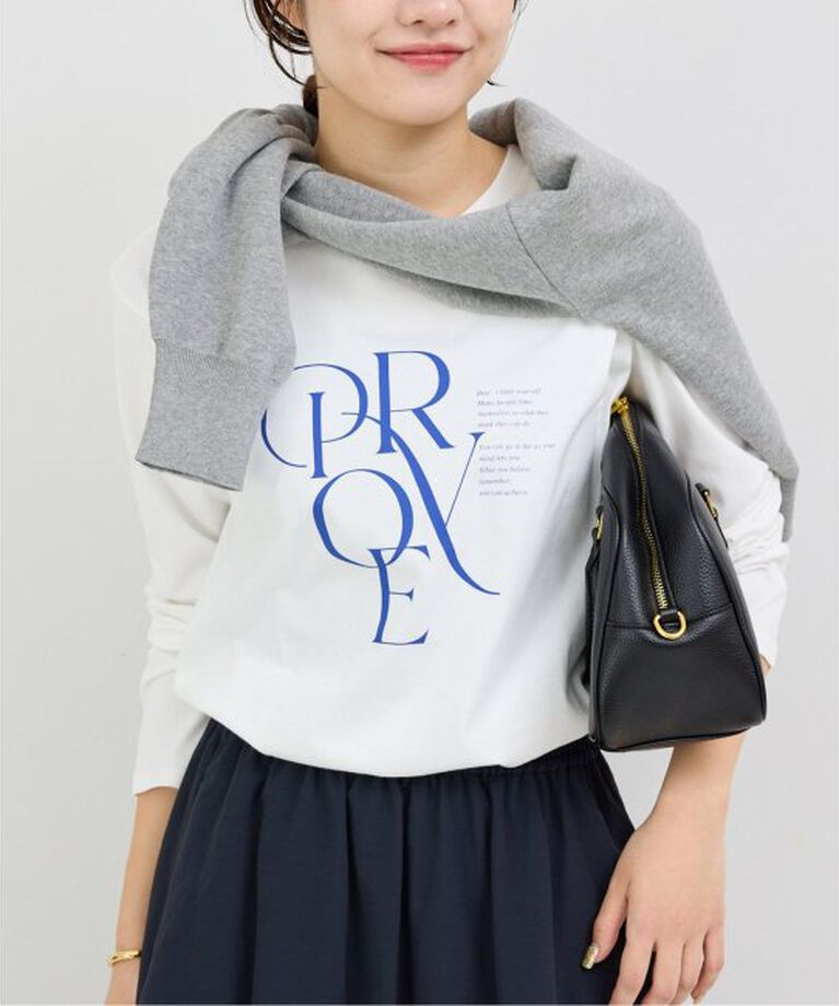 SLOBE IENA「PROVE ロゴTEE」|Tシャツ・カットソー|ホワイト