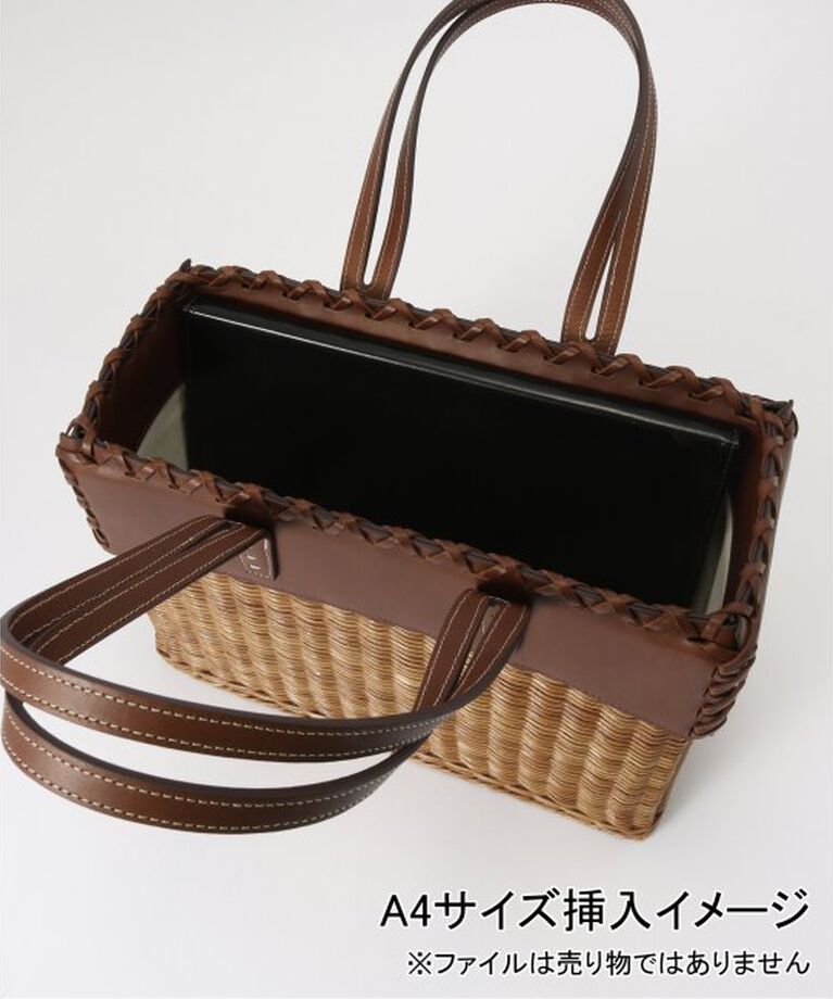 IENA「A VACATION/ア ヴァケーション RATTAN M バッグ 25SSA97-00-25」|かごバッグ|