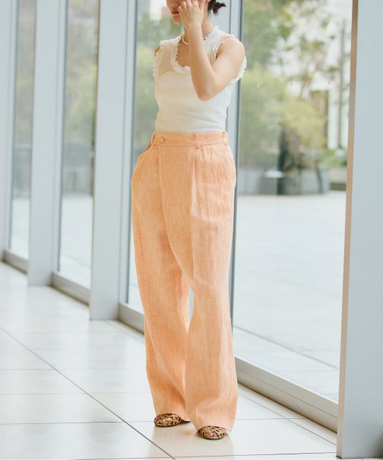 IENA LA BOUCLE「seamless basic./シームレスベーシック Flounce タンクトップ」|タンクトップ|