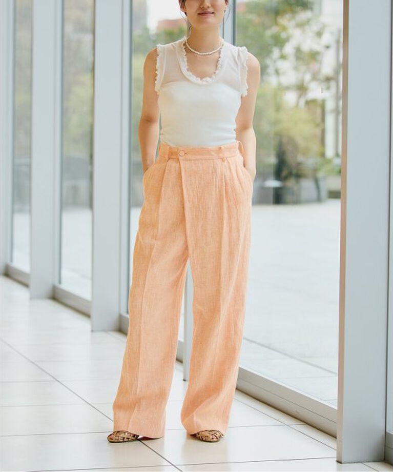 IENA LA BOUCLE「seamless basic./シームレスベーシック Flounce タンクトップ」|タンクトップ|
