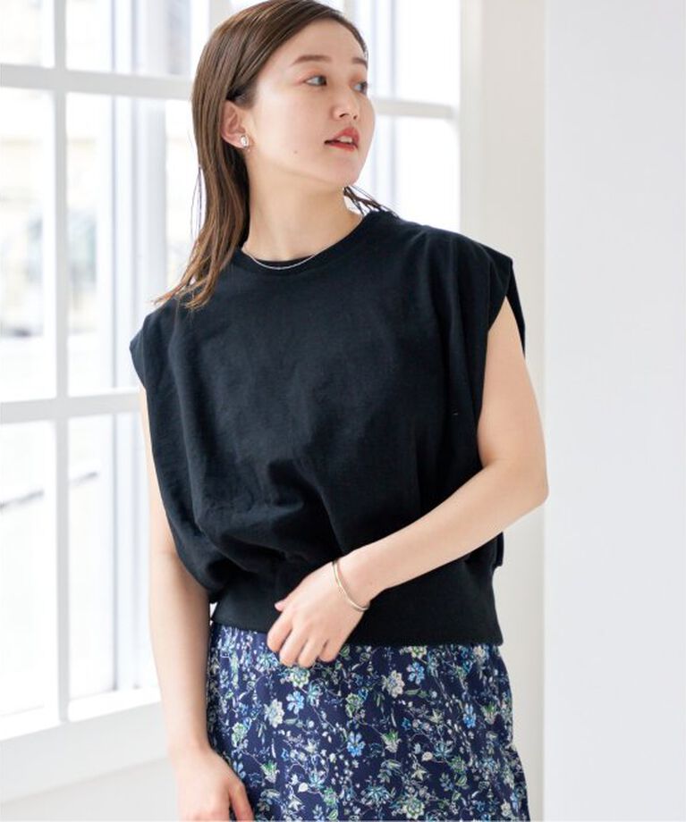 IENA「裏毛ノースリーブプルオーバー」|Tシャツ・カットソー|