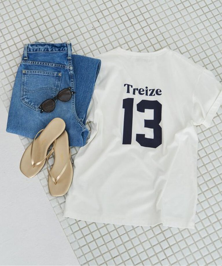 SLOBE IENA「《WEB限定/追加3予約》Treize 13 Tシャツ」|Tシャツ・カットソー|ホワイト