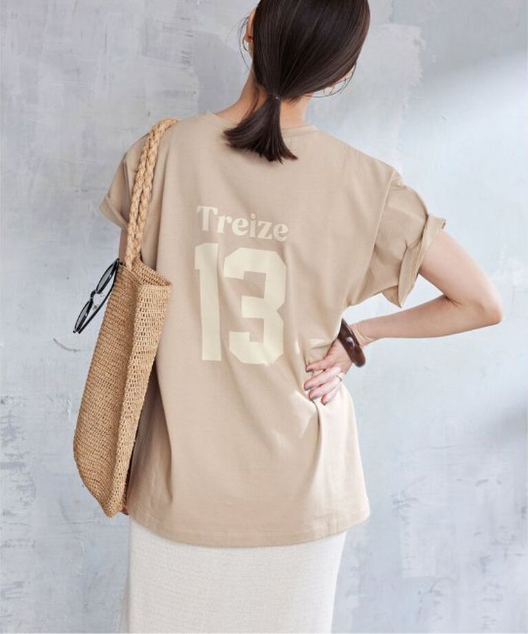 SLOBE IENA「《WEB限定/追加3予約》Treize 13 Tシャツ」|Tシャツ・カットソー|ベージュ