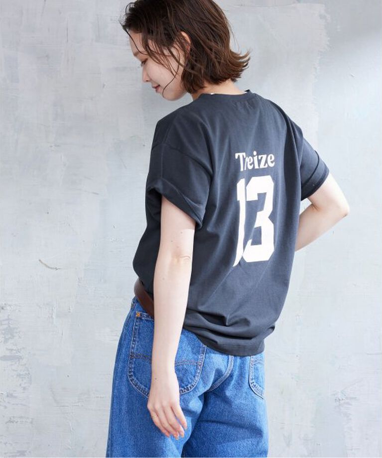 SLOBE IENA「《WEB限定/追加3予約》Treize 13 Tシャツ」|Tシャツ・カットソー|ネイビー