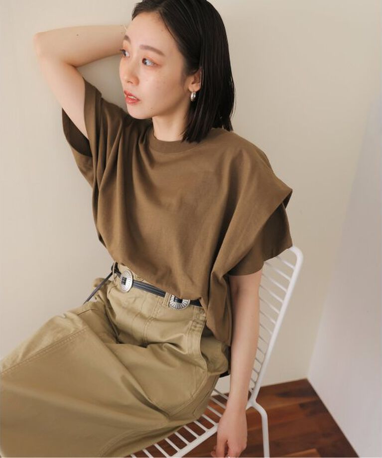 JOURNAL STANDARD relume「ショルダータックルーズプルオーバー」|Tシャツ・カットソー|ブラウン