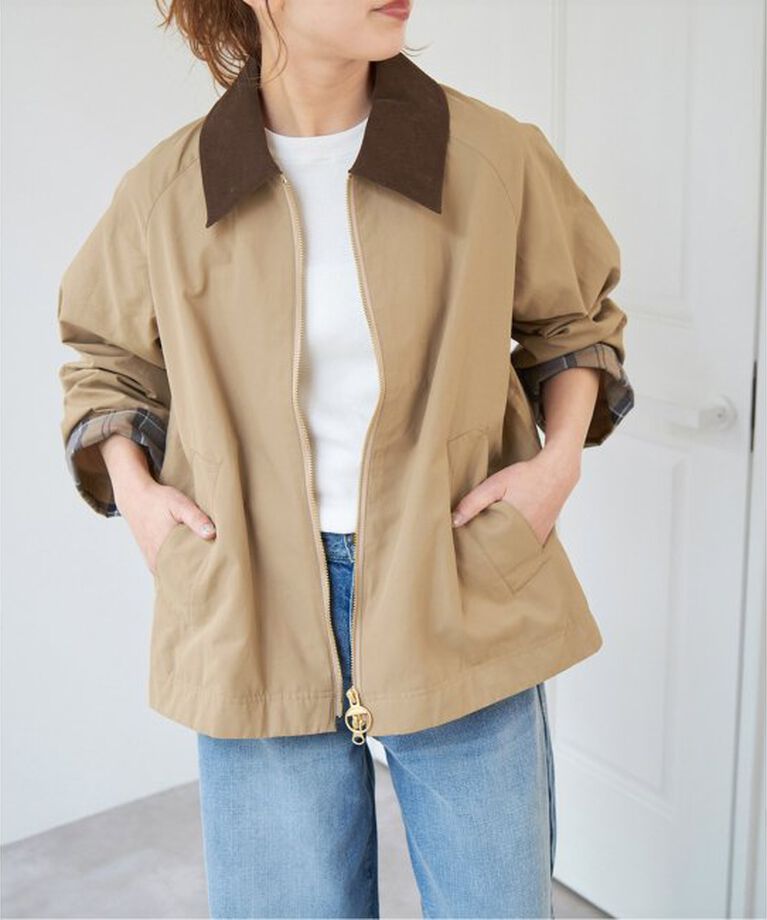 Spick and Span「Barbour/バブアー別注 CATLIN Modify*　251LCAS084」|ミリタリージャケット|ベージュ