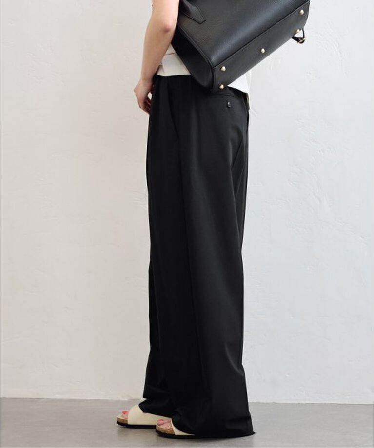U by SPICK&SPAN「《追加》2WAYトロタックイージーワイド」|スラックス|