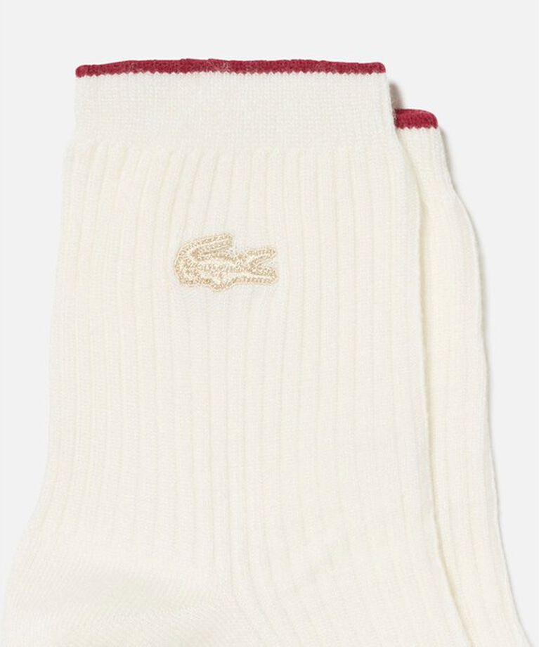LACOSTE「レーヨン＆シルク混ショートソックス」|ソックス|
