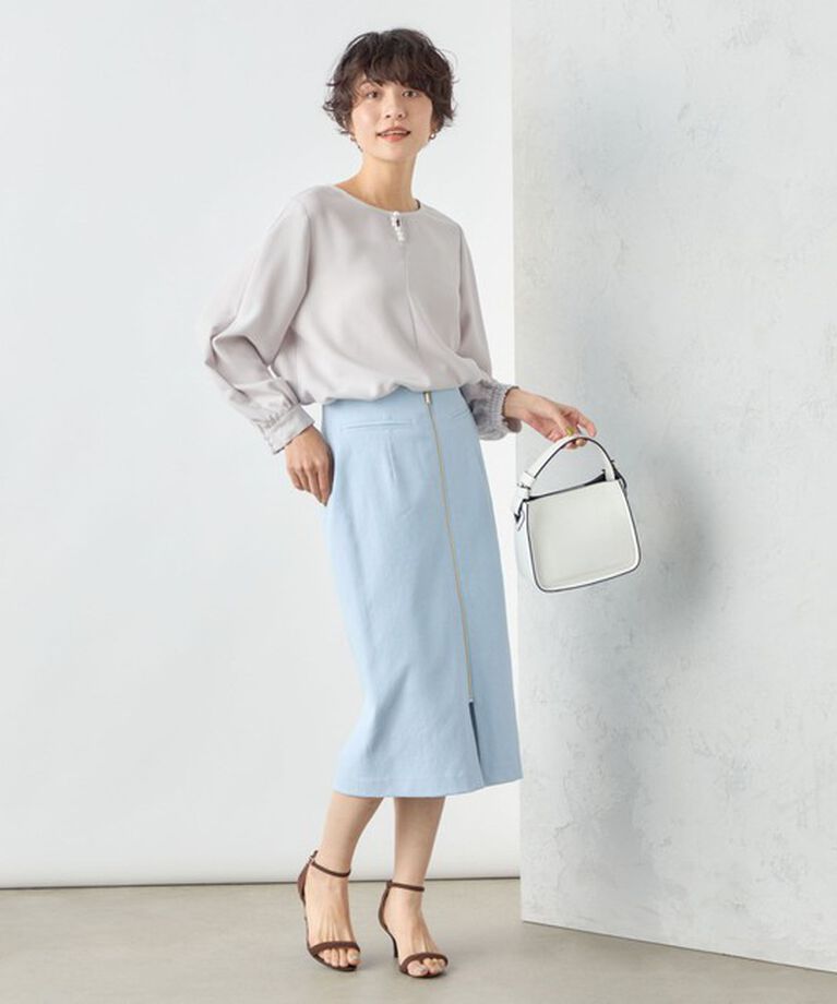NOLLEY'S sophi「ウォッシャブルシェルタリングジップタイトスカート」|タイト|