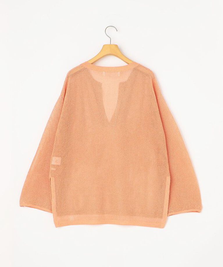 NOLLEY'S sophi「《手洗い可能》ラメメッシュ編みスキッパープルオーバーニット」|ニット・セーター|