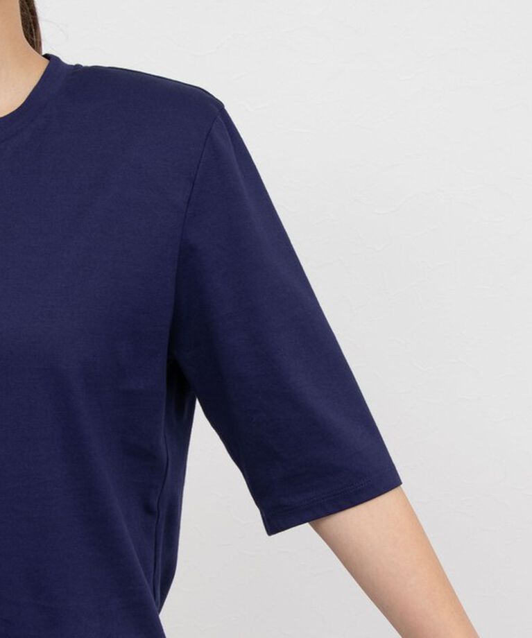 NOLLEY'S「接触冷感 70/2コンパクトクール肩パットTシャツ」|Tシャツ・カットソー|