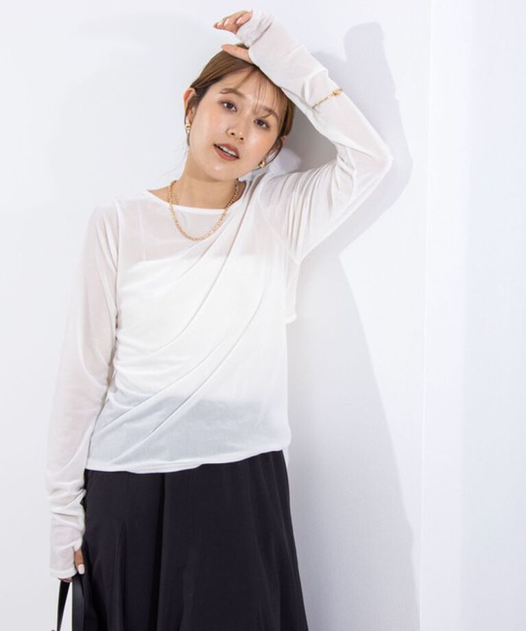 NOLLEY'S「シアーベロアロンT」|Tシャツ・カットソー|