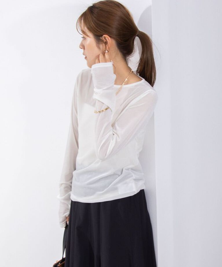NOLLEY'S「シアーベロアロンT」|Tシャツ・カットソー|