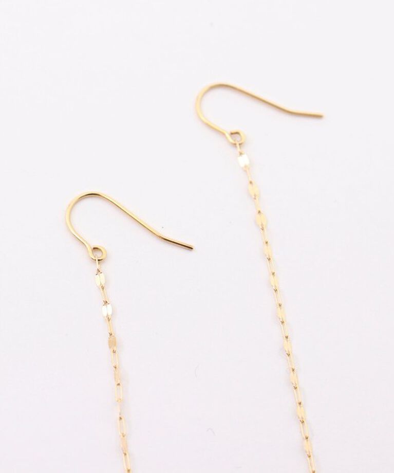 NOLLEY'S「【grace grace/グラスグラス】10K ペタルチェーンピアス」|ピアス|