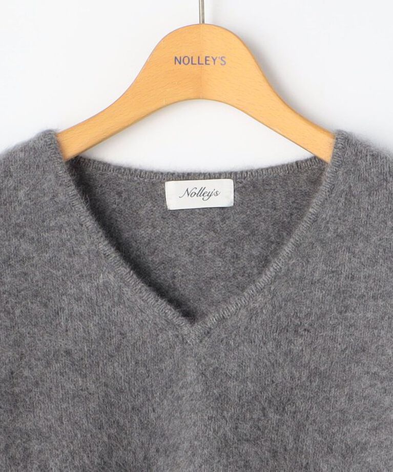 NOLLEY'S「ヘアリーVネックプルオーバーニット」|ニット・セーター|