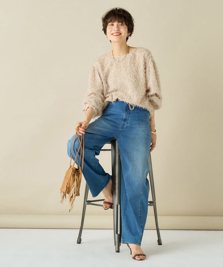 NOLLEY'S sophi「ラメカットジャガードボートネックブラウス」|シャツ・ブラウス|