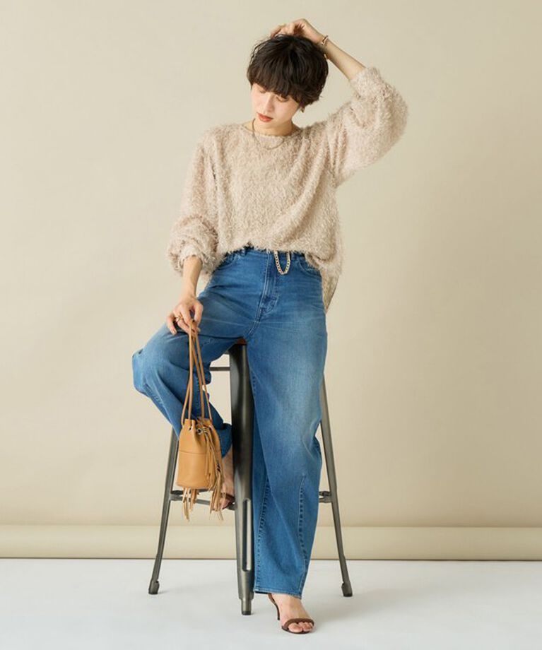 NOLLEY'S sophi「ラメカットジャガードボートネックブラウス」|シャツ・ブラウス|