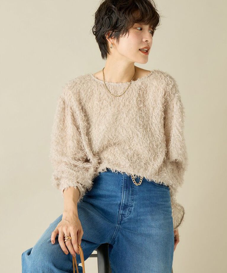 NOLLEY'S sophi「ラメカットジャガードボートネックブラウス」|シャツ・ブラウス|